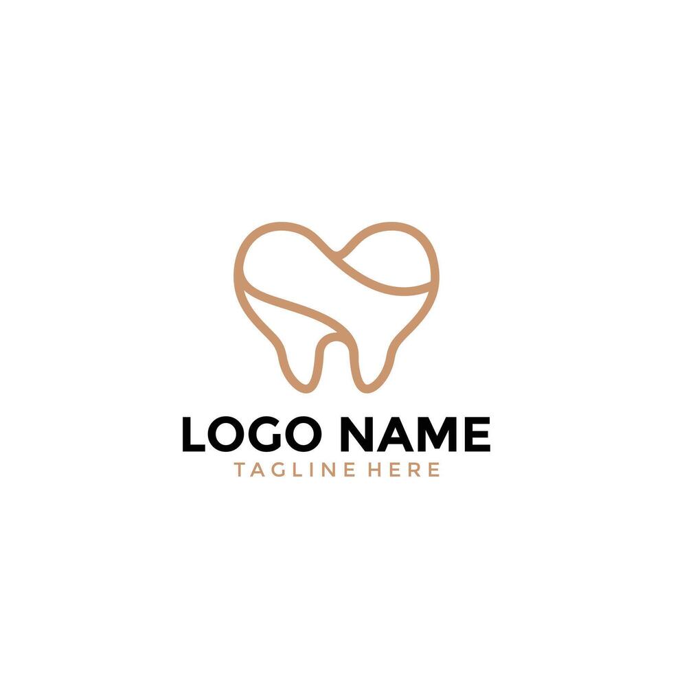 dental lujo logo diseño modelo 2 vector