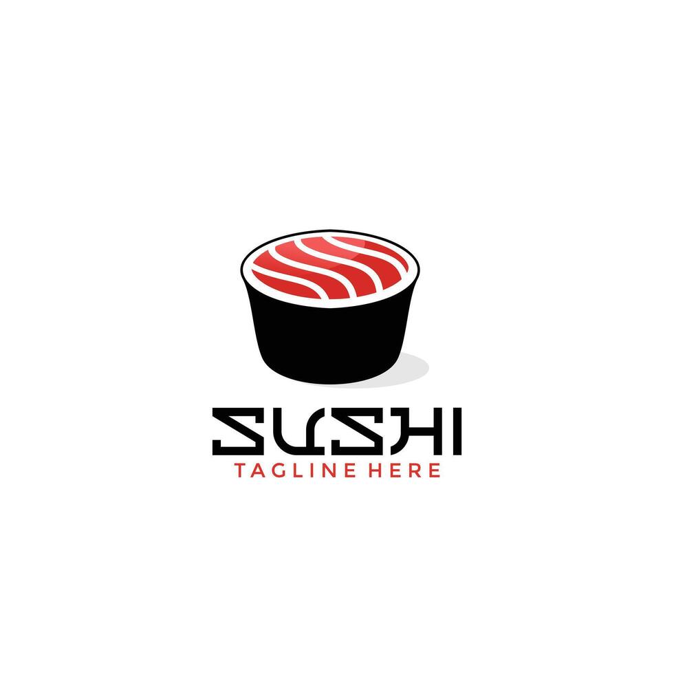 Sushi logo diseño modelo 3 vector