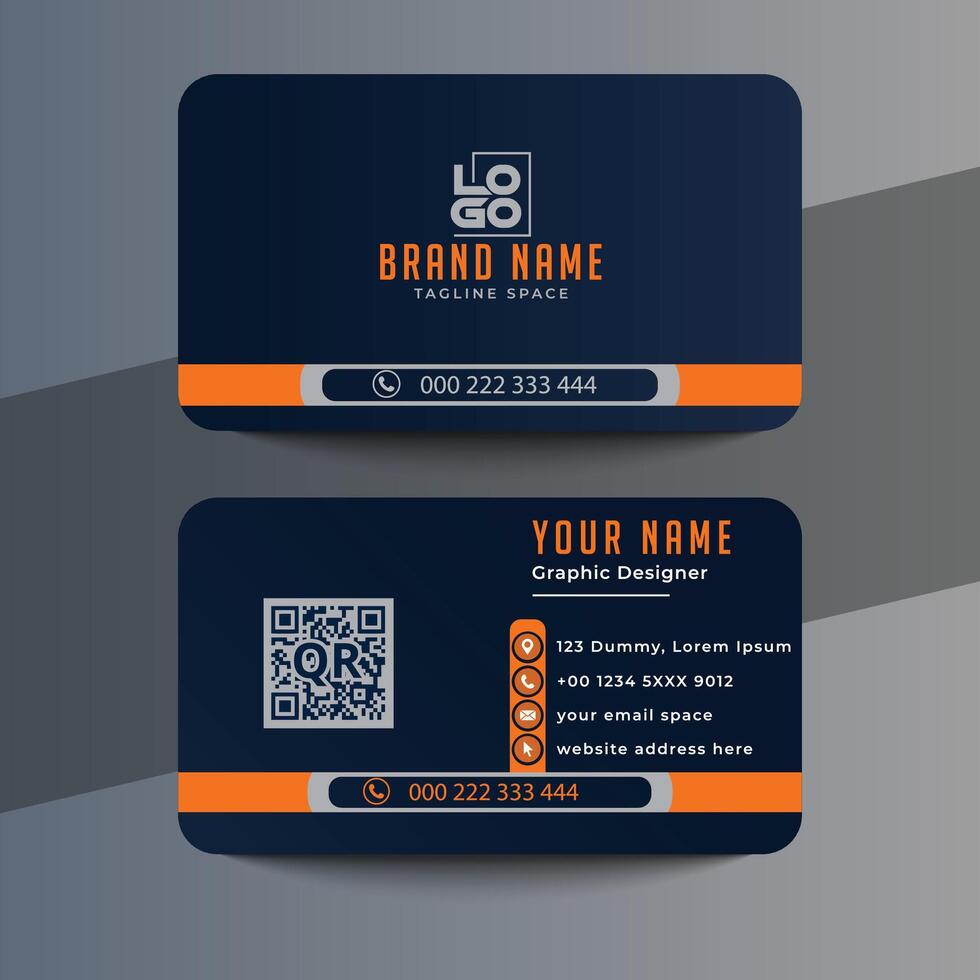 Creative and modern business card template vector