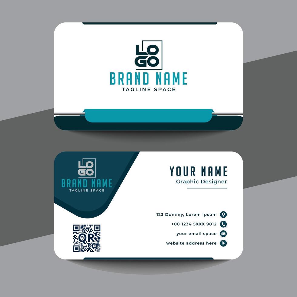 Creative And Minimalist Business Card vector