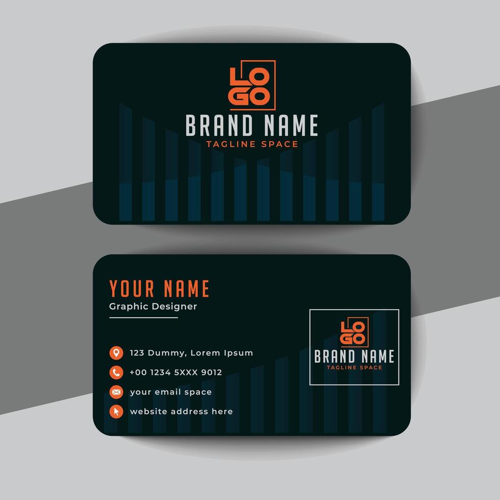 Creative and modern business card template vector