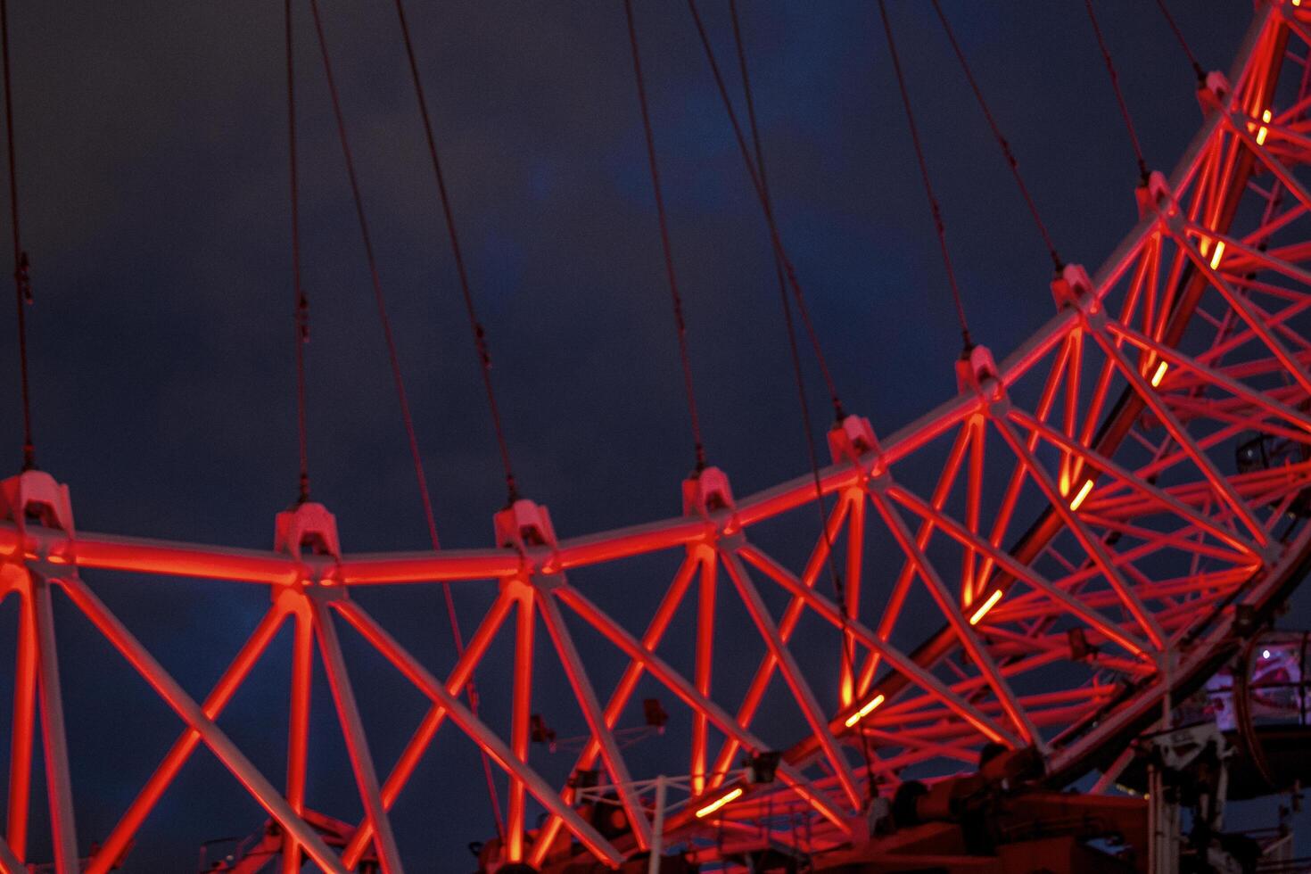 London - 02 08 2018 A photo of London Eye at night