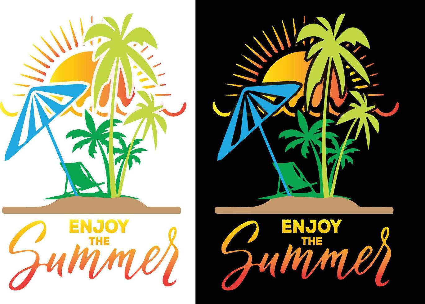 Summer T-Shirt design vector