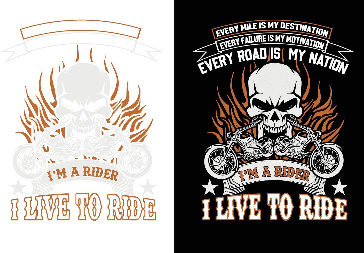 Motorbike T-Shirt Design vector