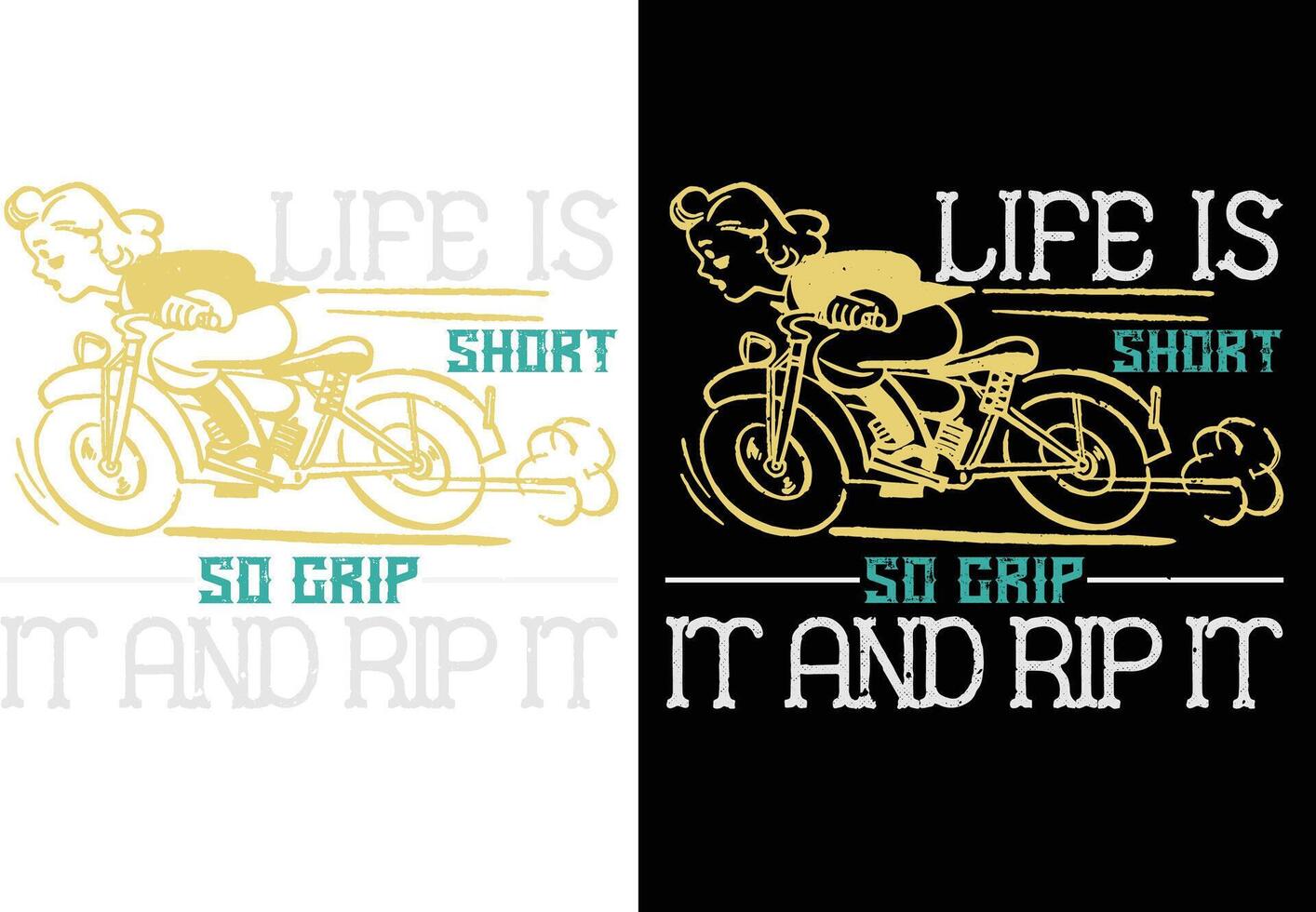 Motorbike T-Shirt Design vector