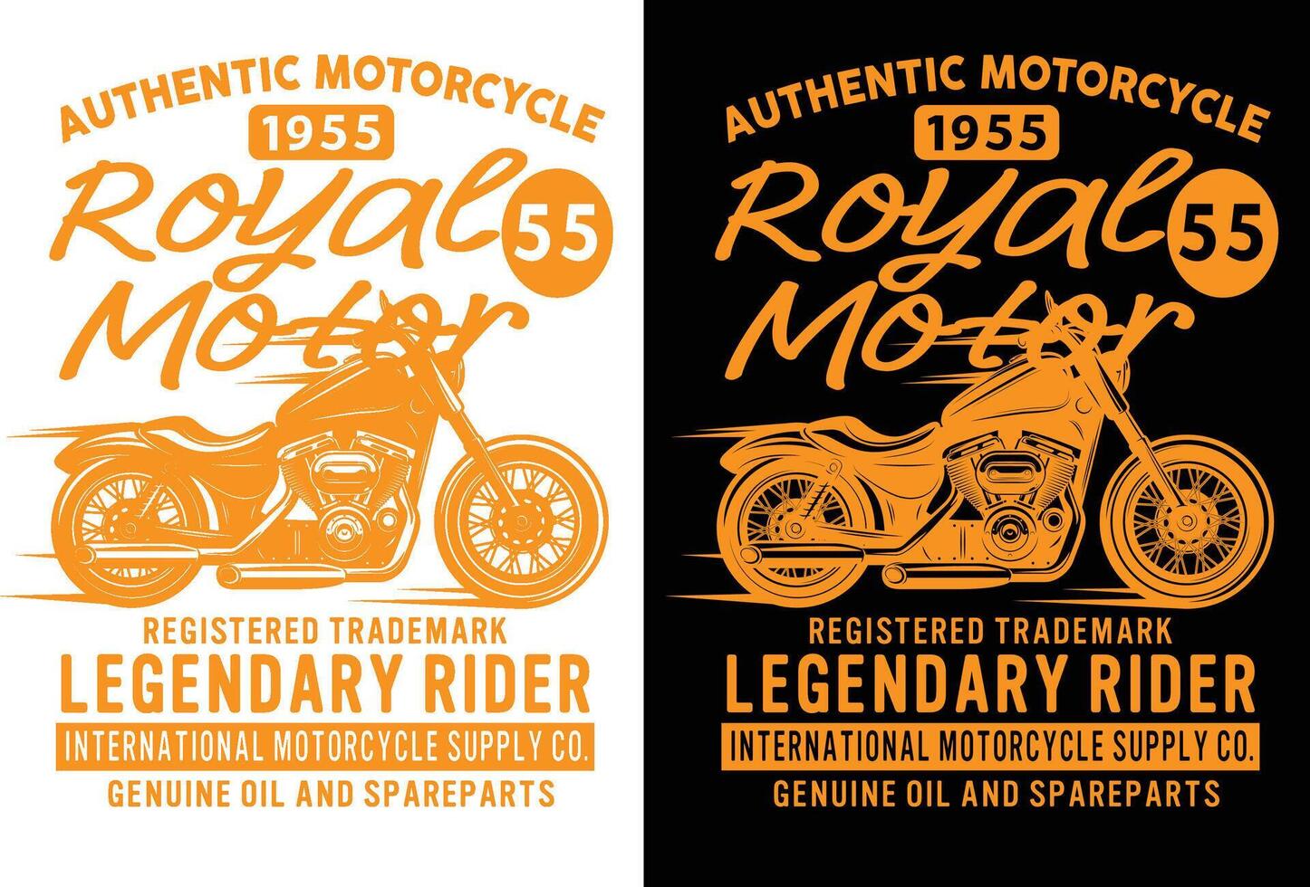 Motorbike T-Shirt Design vector