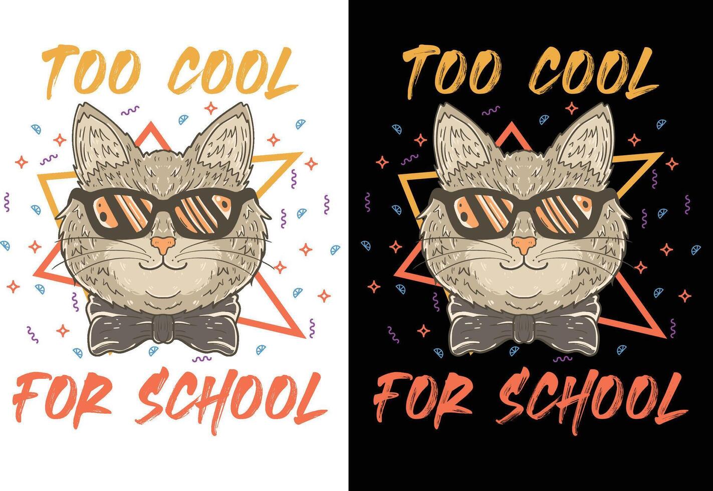 Cat T-Shirt Design vector