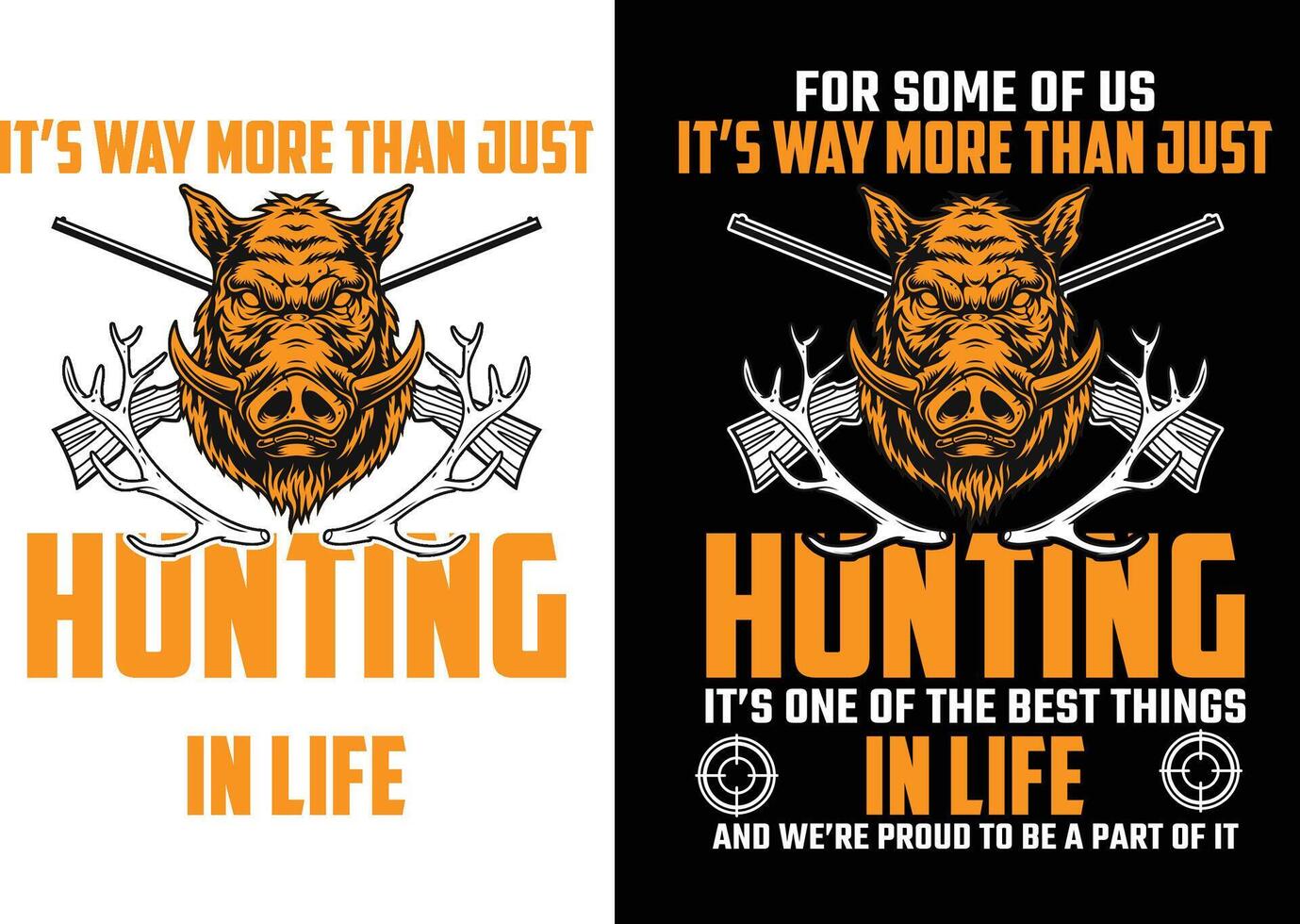 Hunting T-Shirt design vector