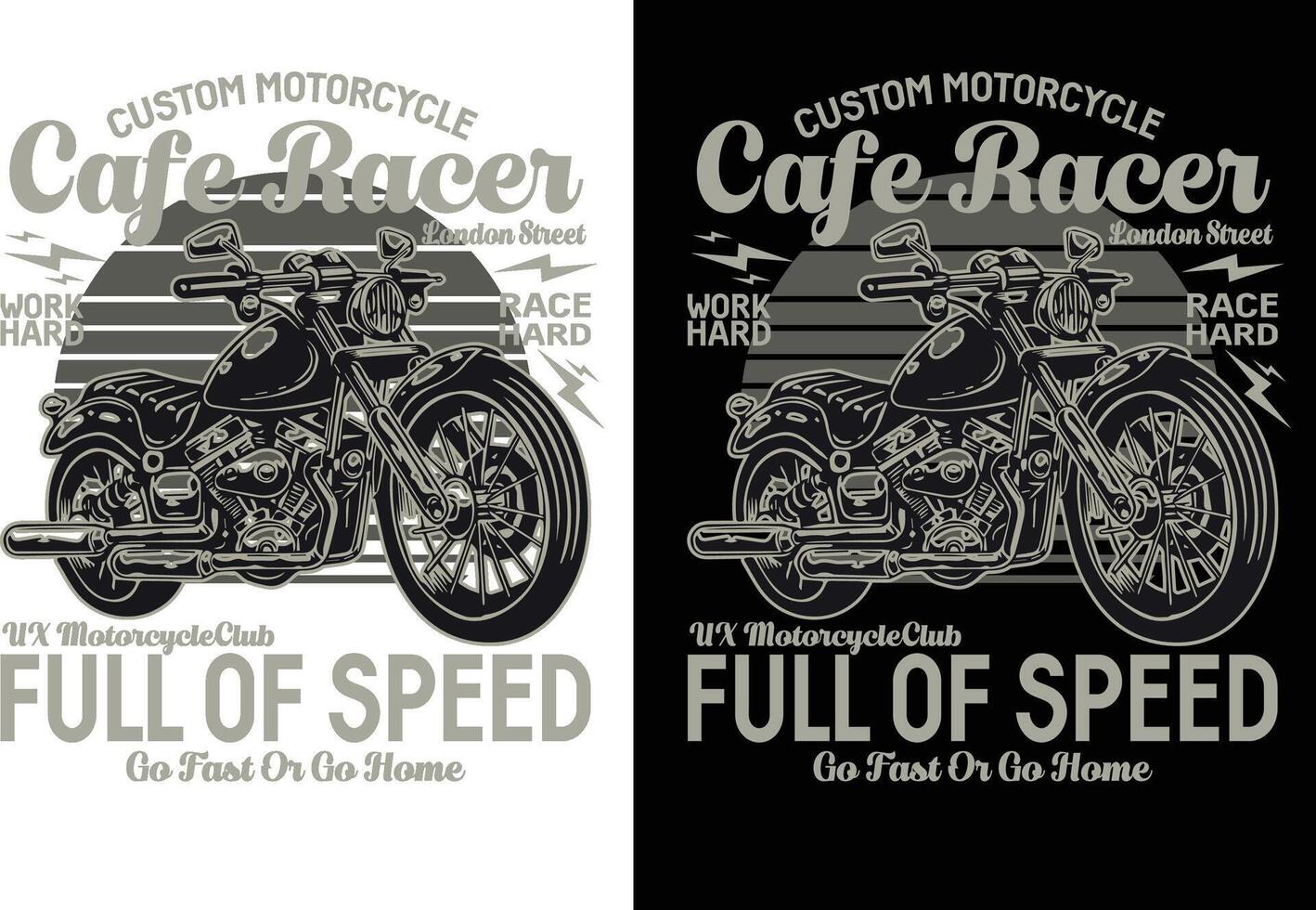 Motorbike T-Shirt Design vector