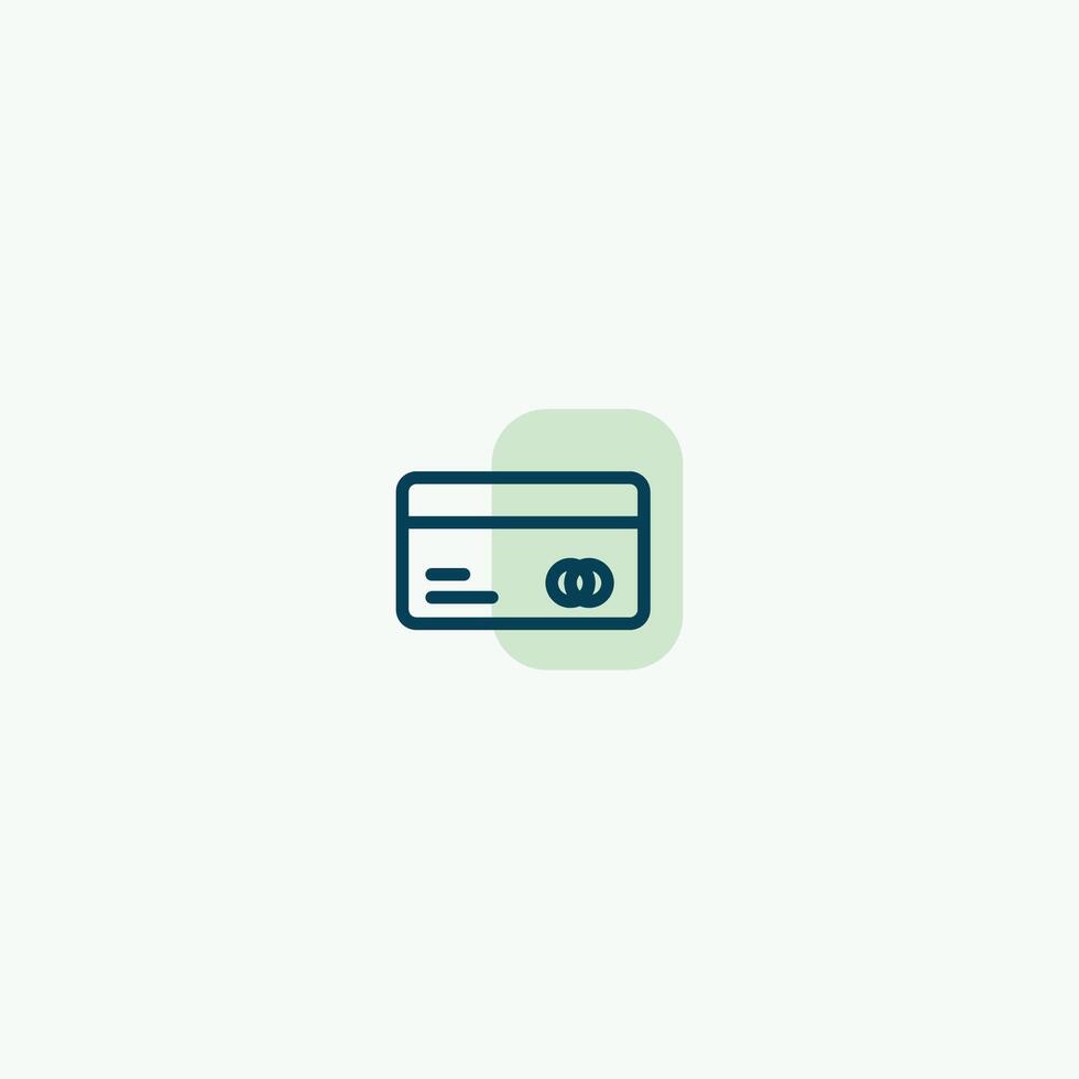 credit card icon vector