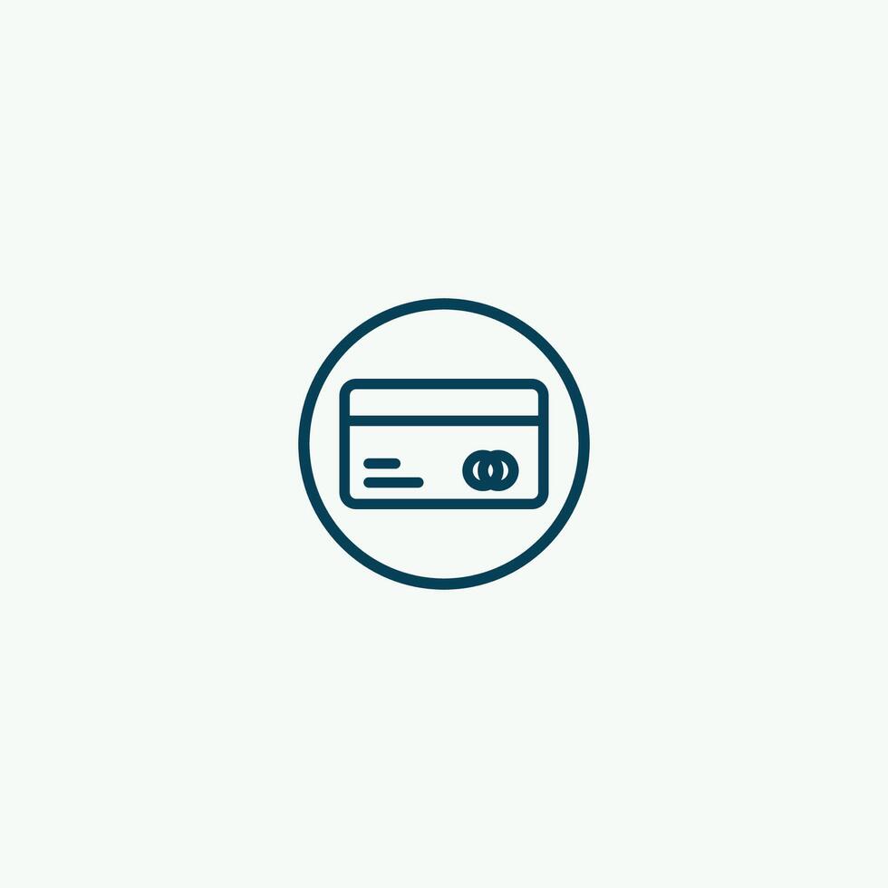 credit card icon vector