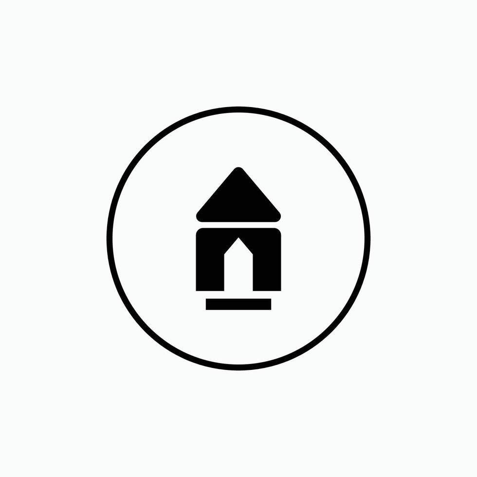 Home Screen Launcher with circle icon vector