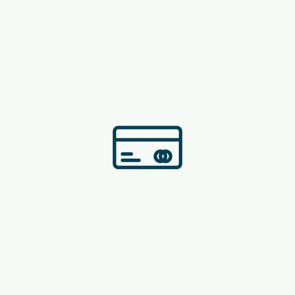 credit card icon vector