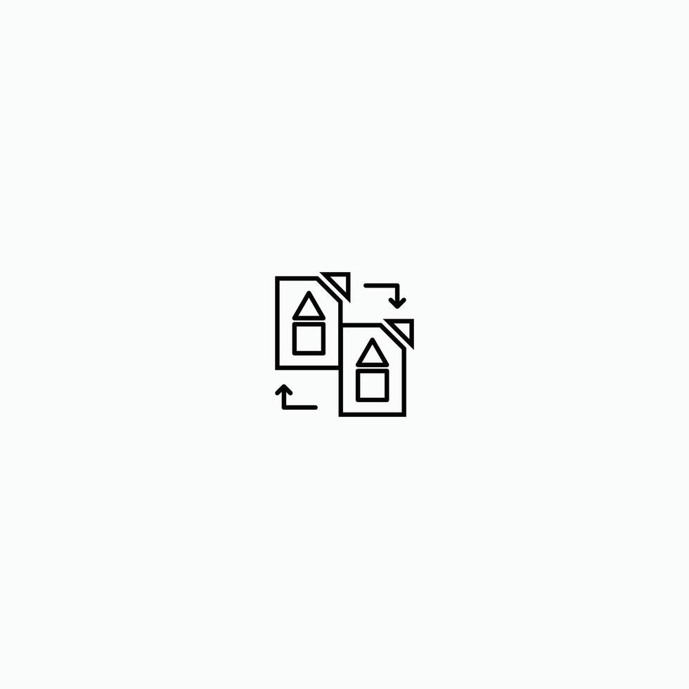 transfer file data icon vector