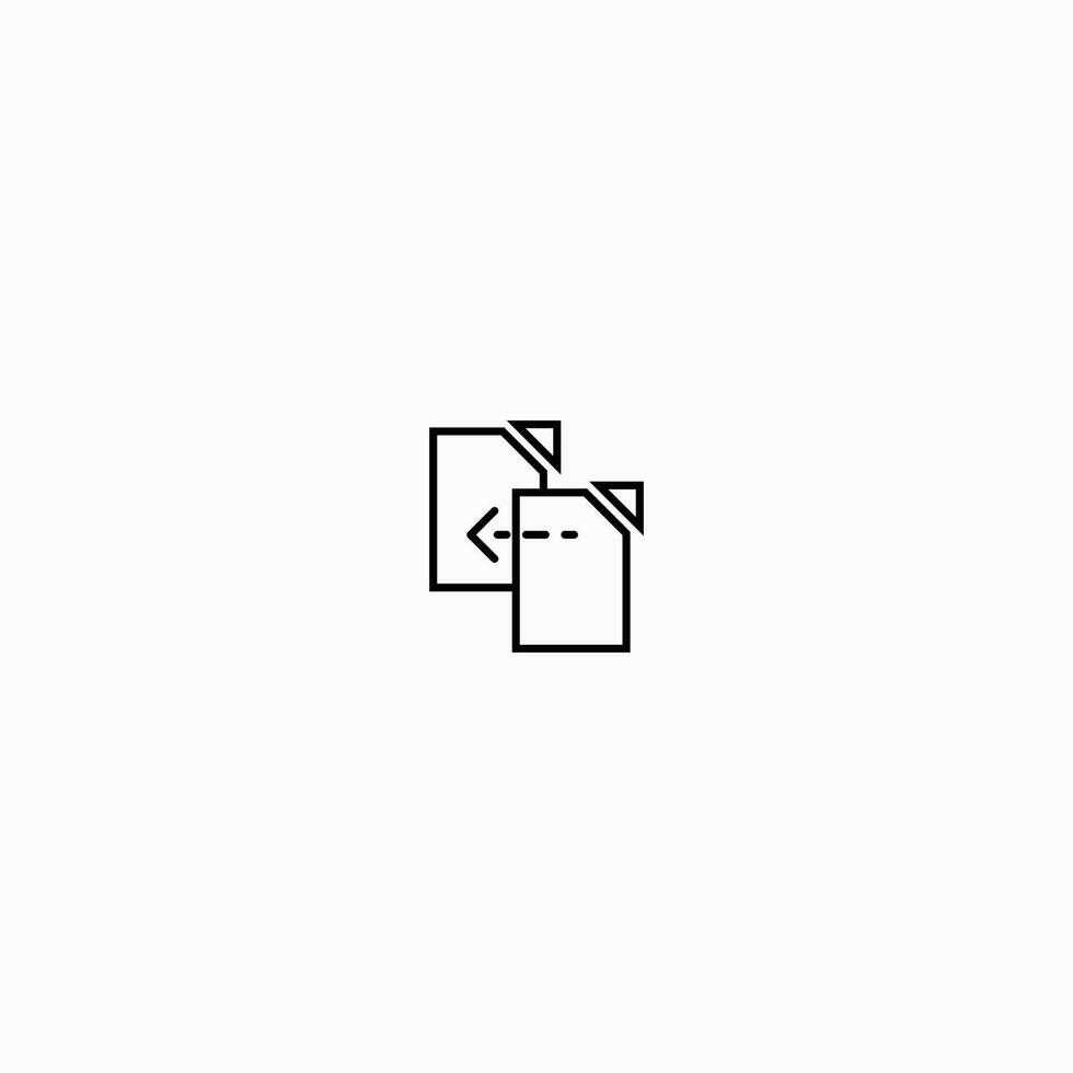 transfer file data icon vector