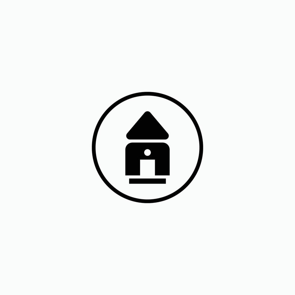 Home Screen Launcher with circle icon vector