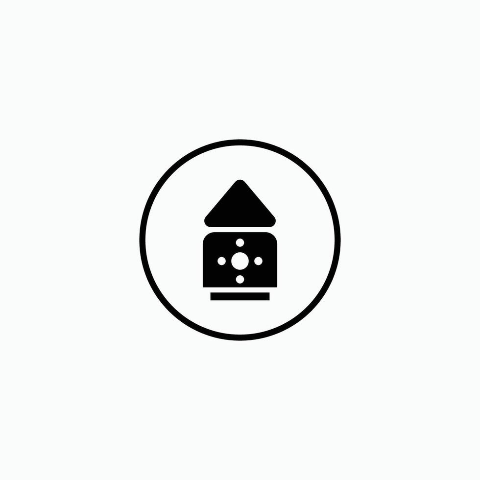 Home Screen Launcher with circle icon vector