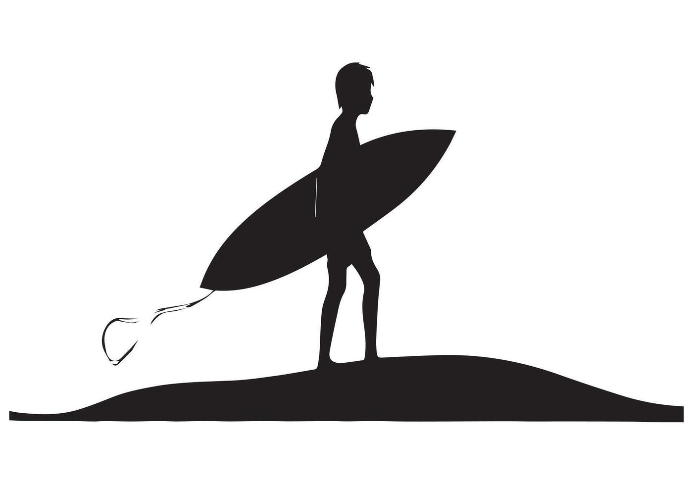 surf silueta diseño blanco antecedentes gratis vector