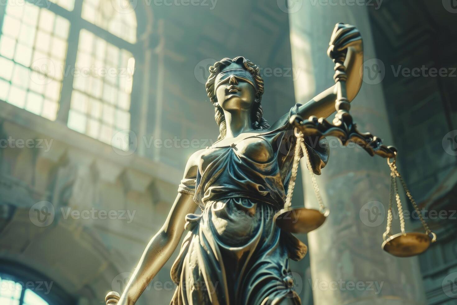 Antique Statue of Justice Collection photo