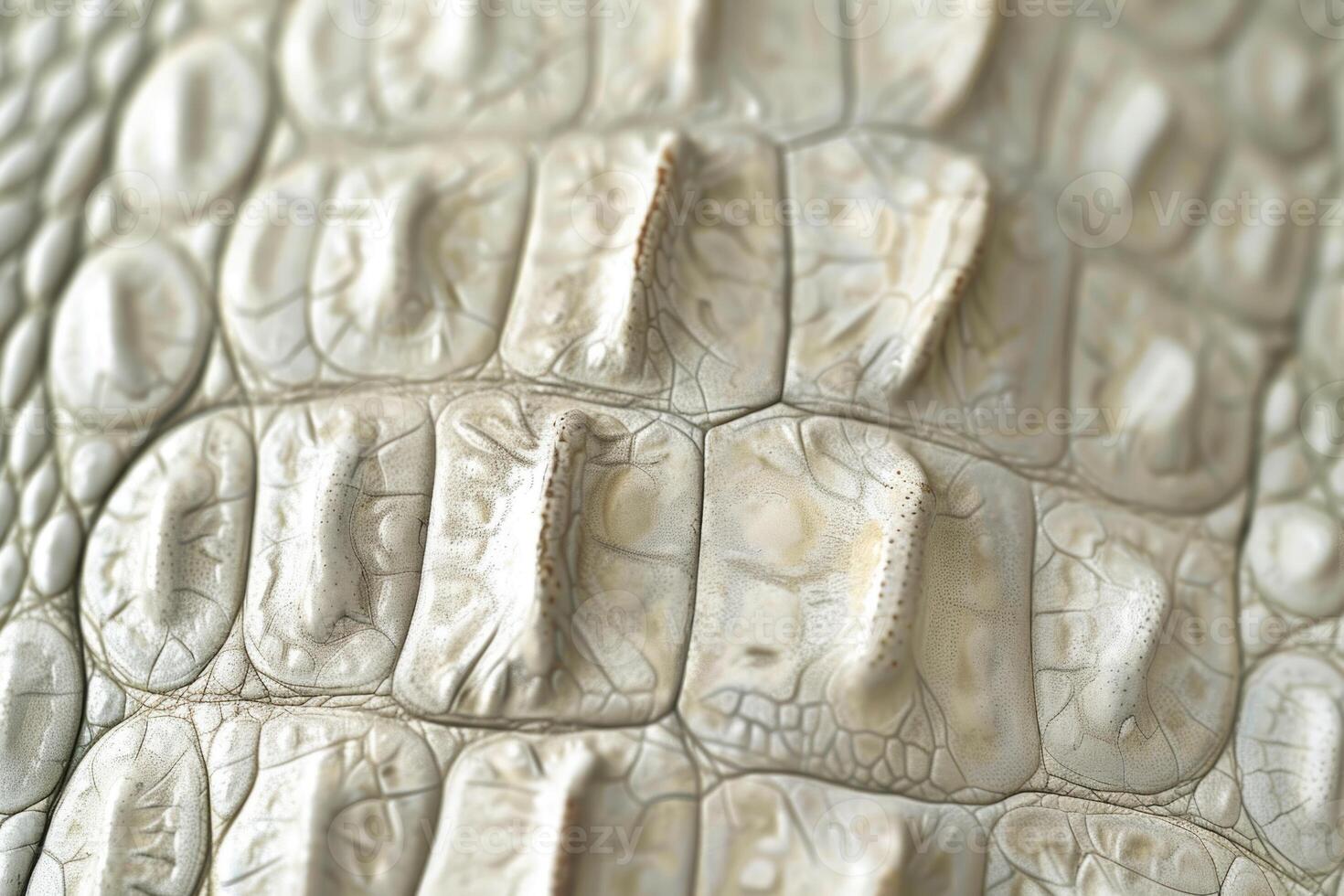 skin texture Crocodile bone skin texture background. White Color. photo