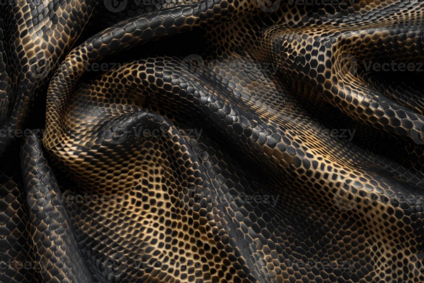 Texture of snake skin fabric photo