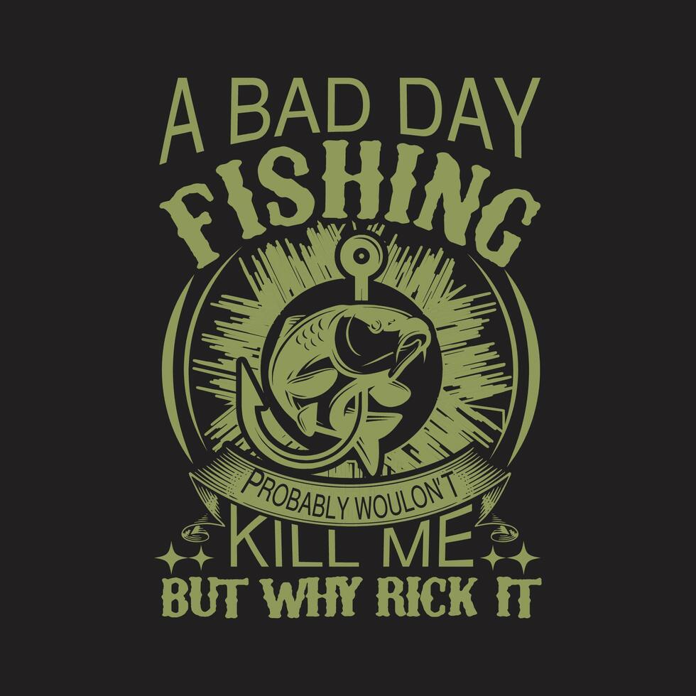 Fishing T-Shirt Design vector