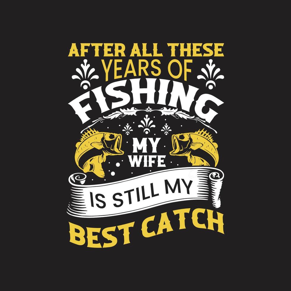 Fishing T-Shirt Design vector