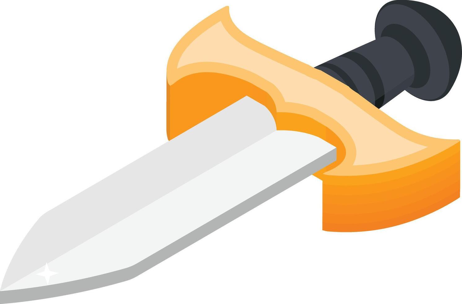 Isometric Sword Icon vector