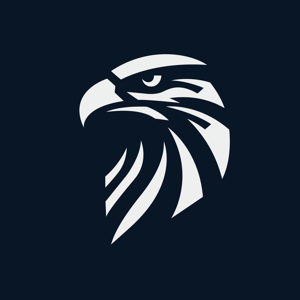 an eagle with a white background that has a white design vector