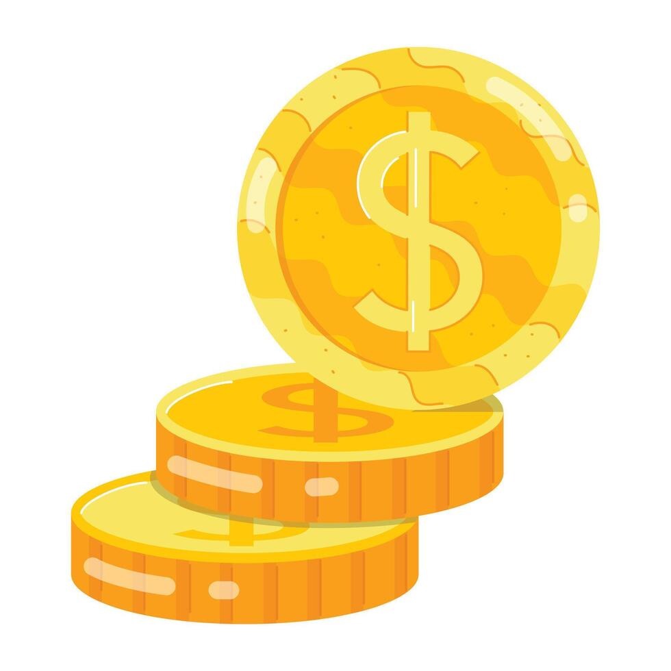 moderno conjunto de dinero plano pegatinas vector