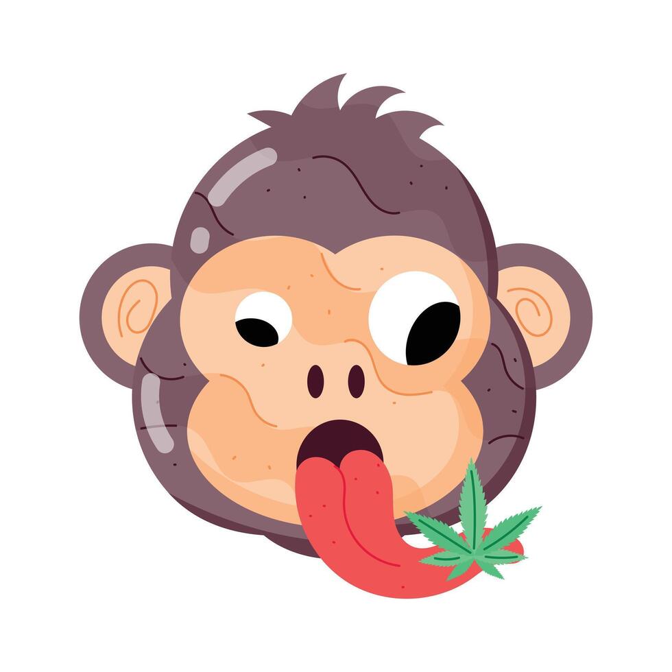 Marijuana Culture Flat Stickers vector