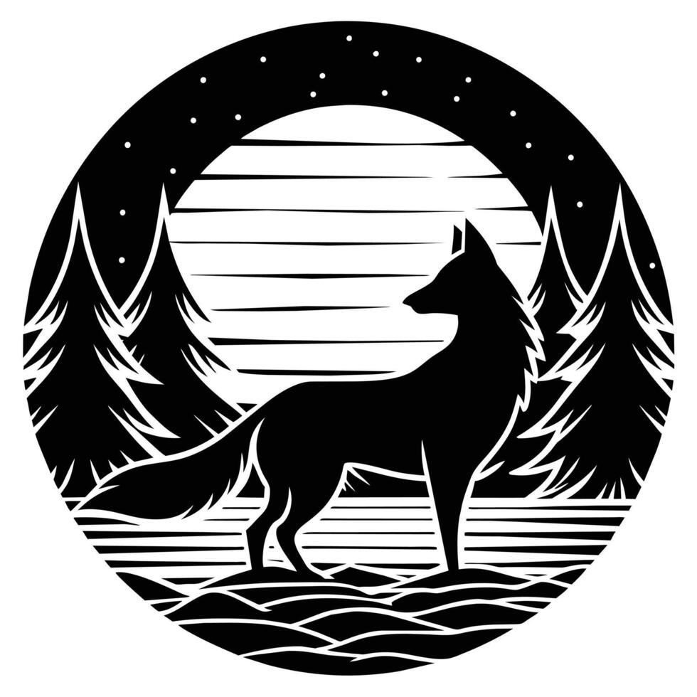 Wolf icon illustration set. animals illustration sign collection. wild life symbol. vector