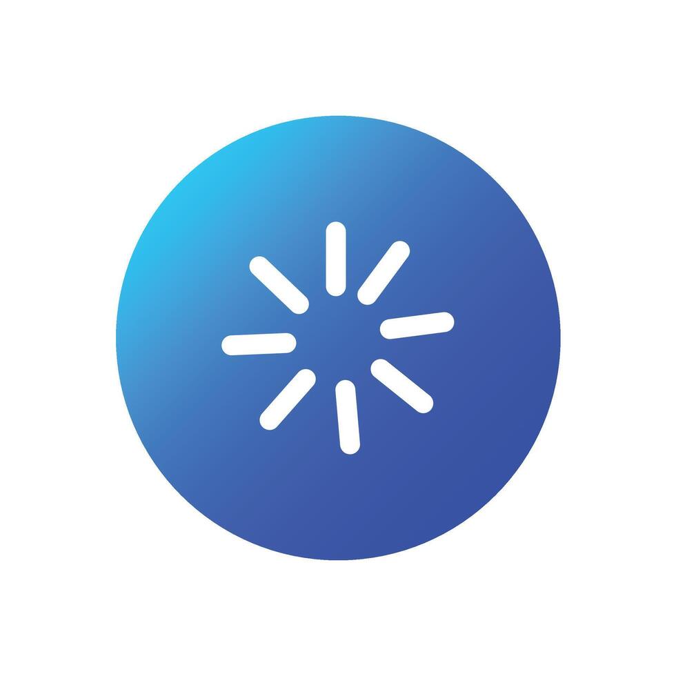 Gradient Web loading UI flat icon design vector