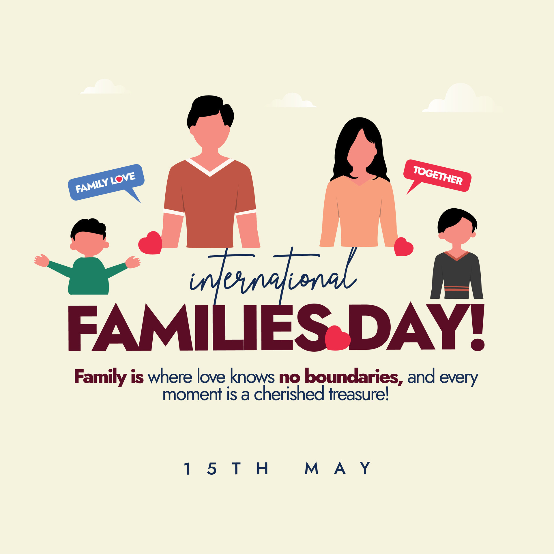 International Families day. 15th May International Families day