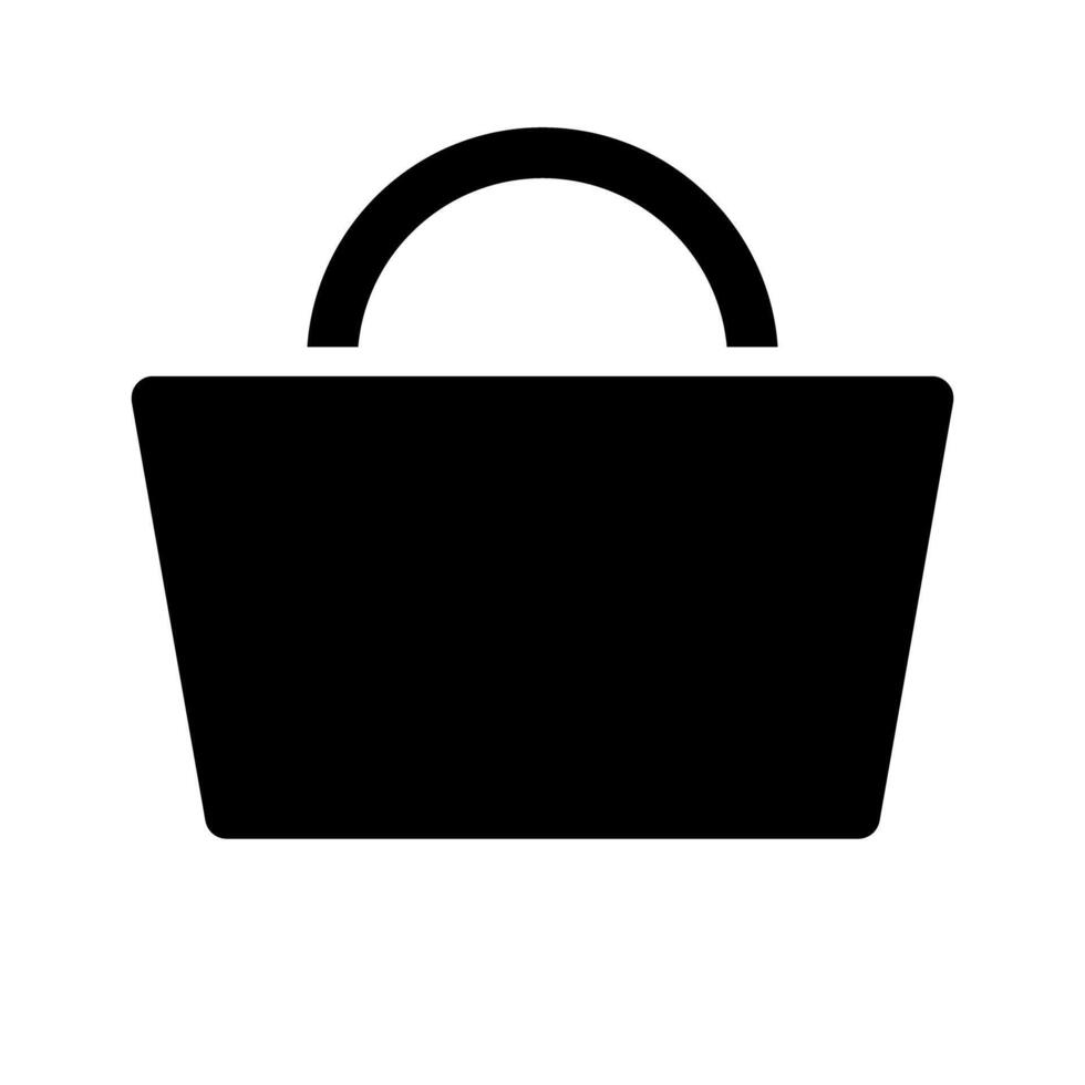 bolso silueta icono. equipaje. bolso. vector