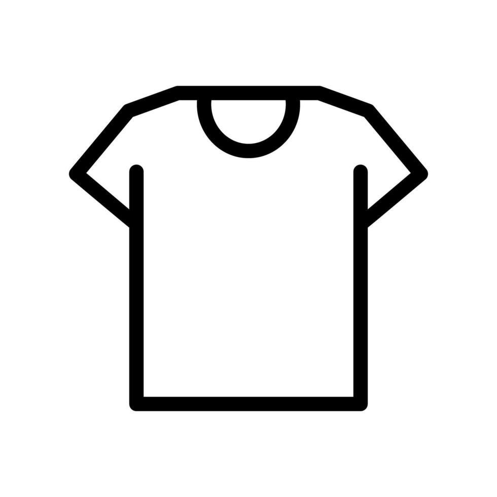 Round neck t-shirt icon. vector