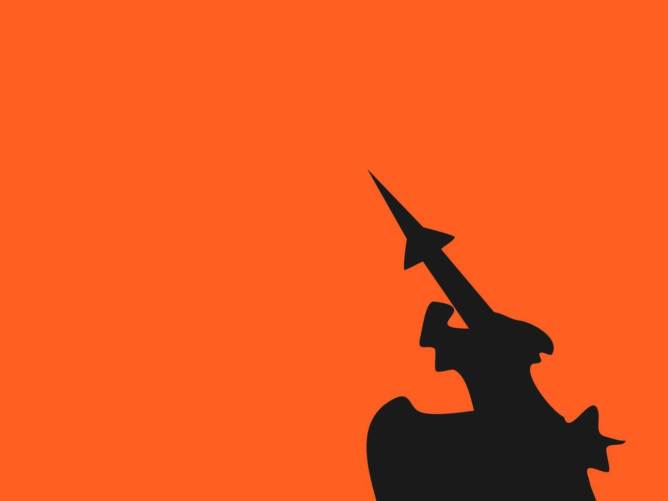 flat design missile war illustration vector