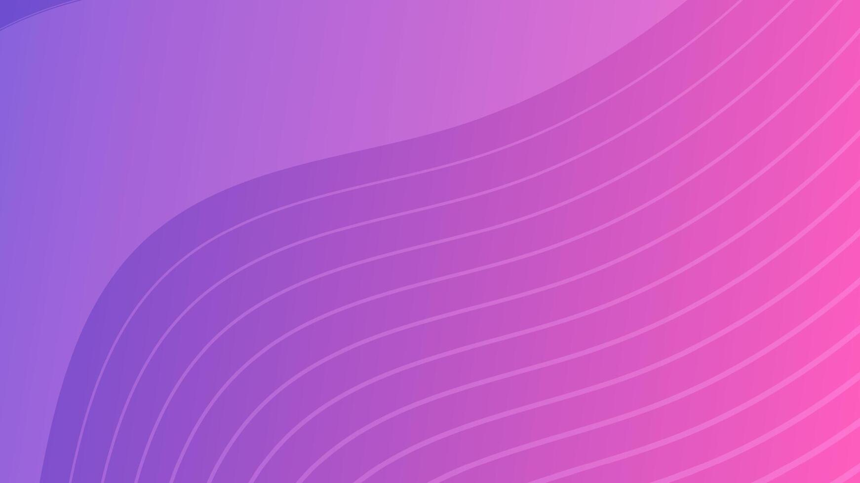 Modern colorful gradient background with wave lines vector