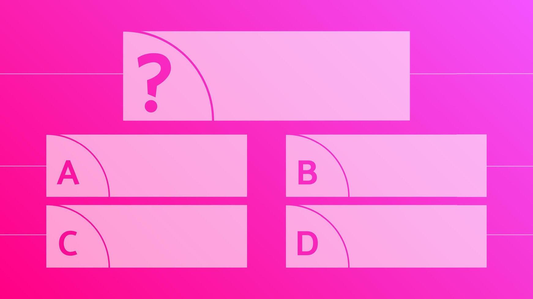 Multiple choice quiz template vector