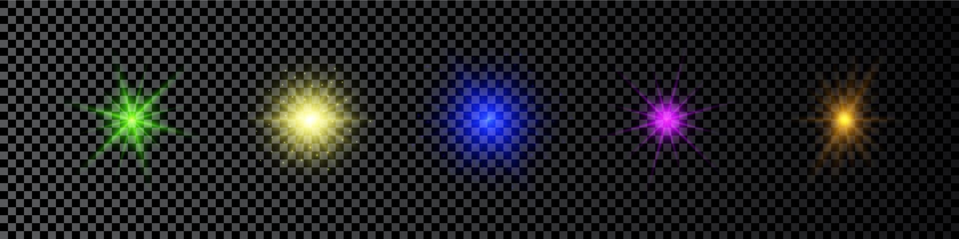 Light effect of lens flare vector