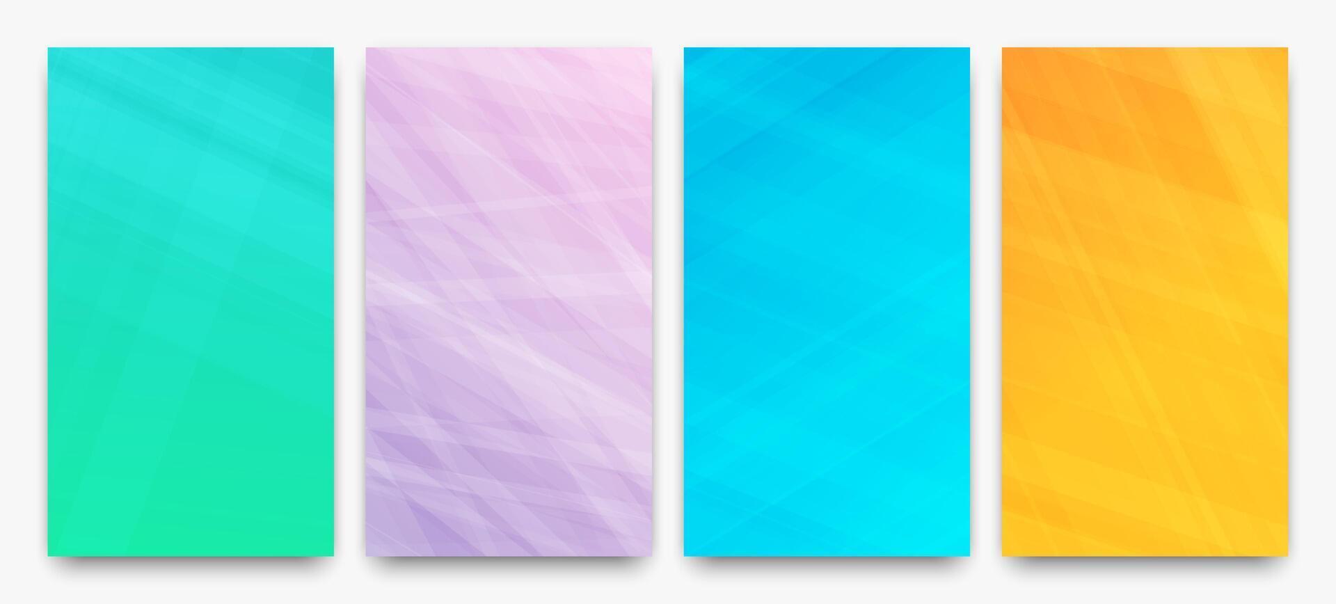 Modern colorful gradient background with lines vector