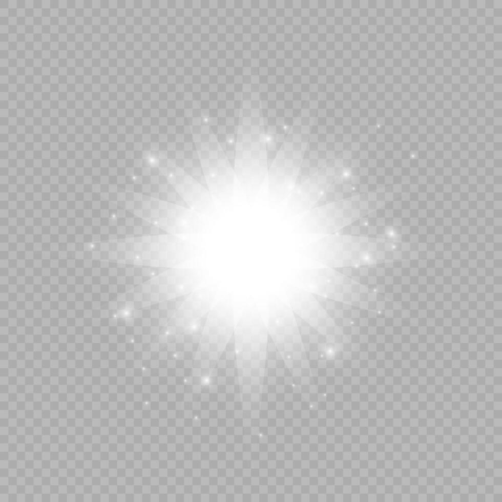 Light effect of lens flares vector