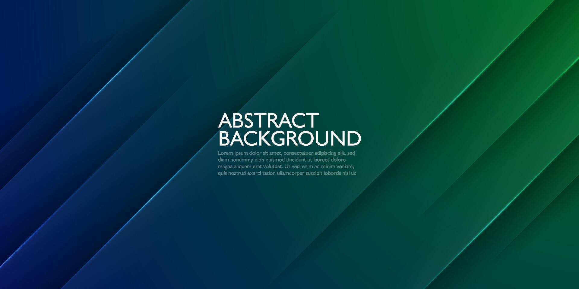 Abstract dark blue and green overlap background template with shadow papercut pattern. Dark background with shadow and lines design. Eps10 vector