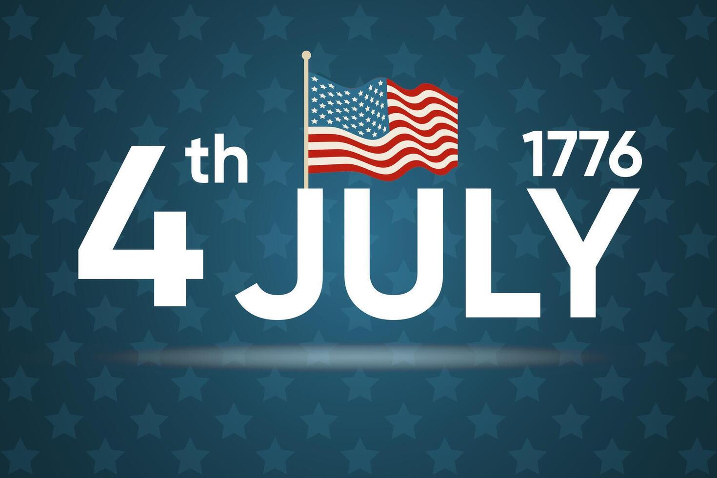 american independence day, banner, congratulations patriotic template vector