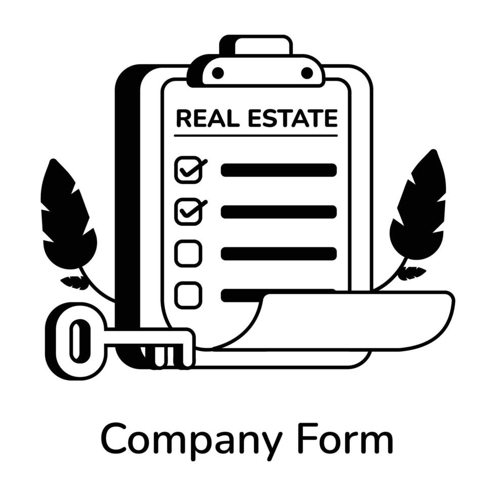 Trendy Company Form vector