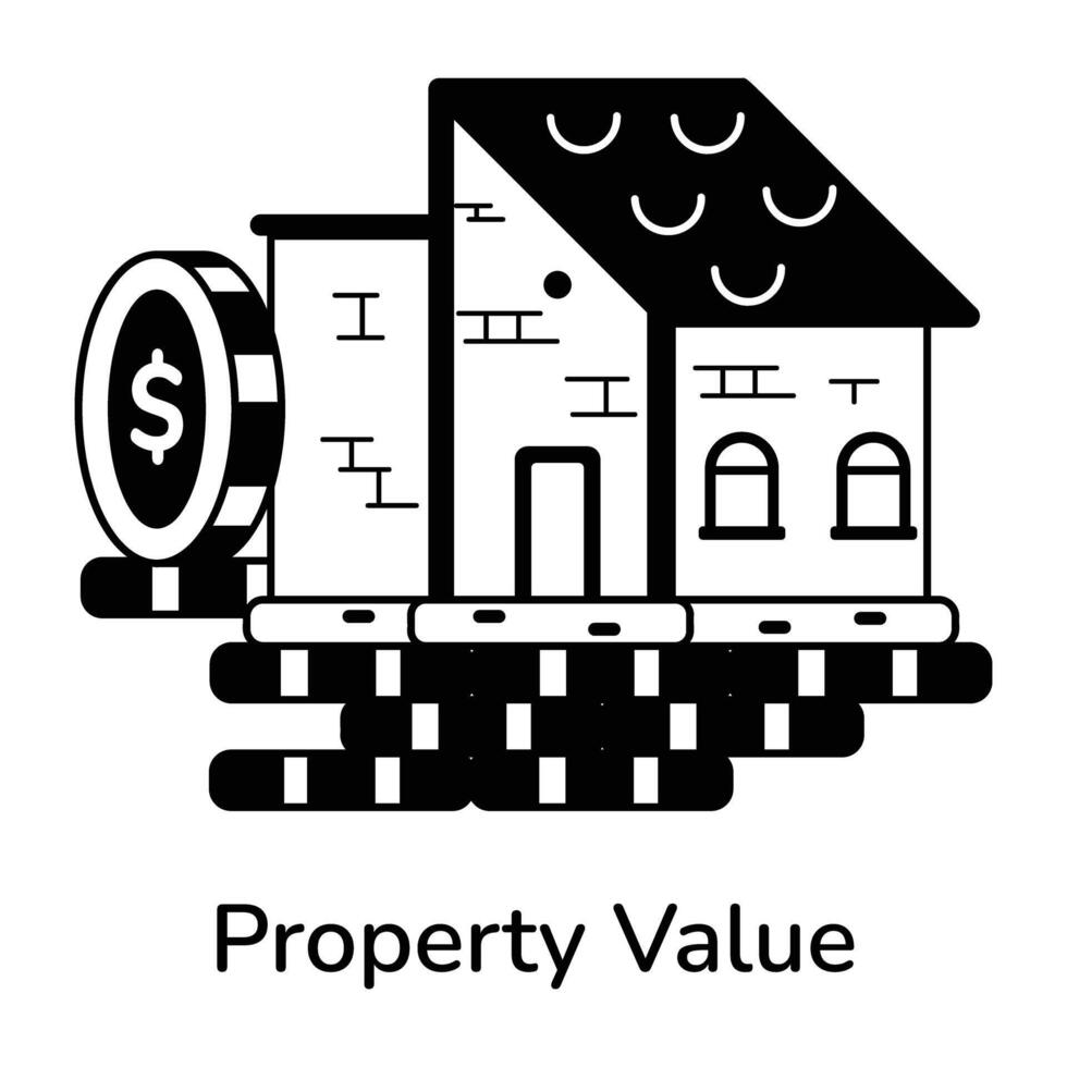 Trendy Property Value vector