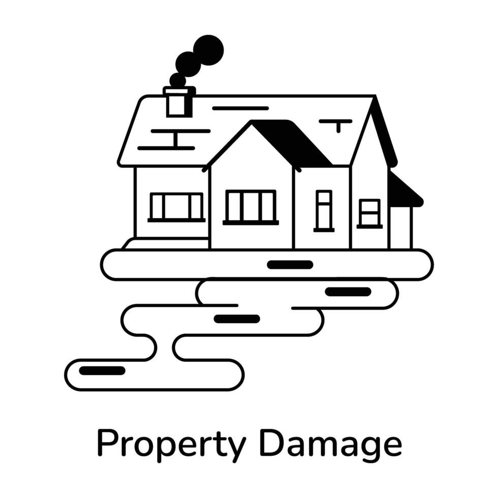 Trendy Property Damage vector