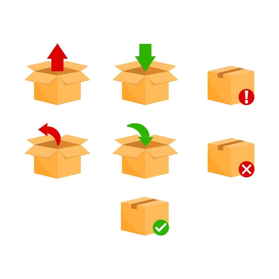 Yellow box. The concept of fillet transfer. Yellow folder with a document on a computer monitor. vector