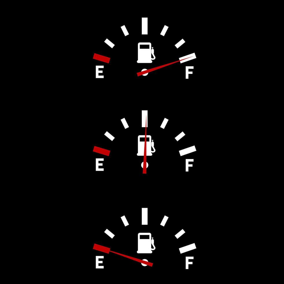 combustible indicador metro. combustible indicador. vector