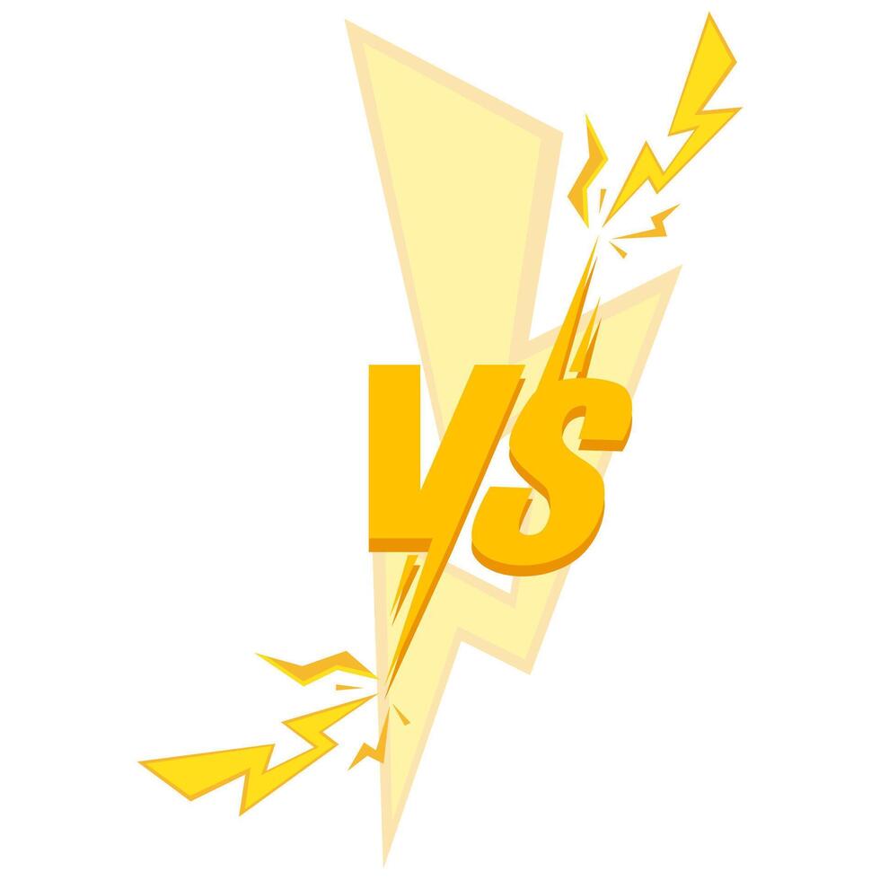 Versus VS letters fighting backgrounds in flat design. illustration vector